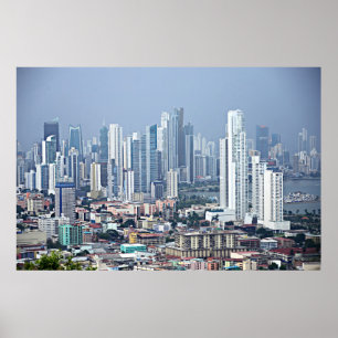 Póster Skyline da Cidade do Panamá