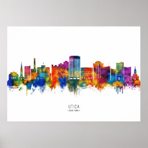 Poster Skyline da Utica Nova York
