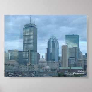 Póster Skyline de Boston