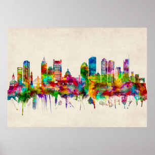 Poster Skyline de Boston Massachusetts