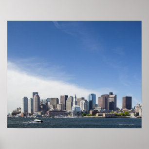 Poster Skyline de Boston, Massachusetts