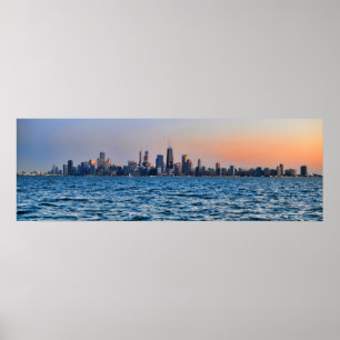 Póster Skyline de Chicago