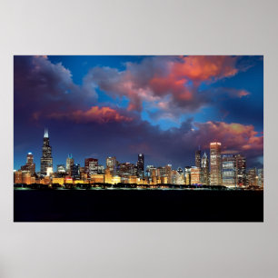 Póster Skyline de Chicago