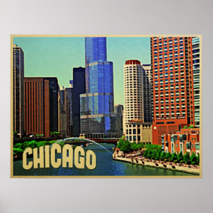 Póster Skyline de Chicago
