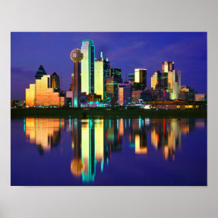 Póster Skyline de Dallas