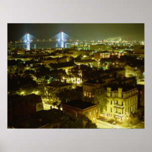 Póster Skyline de Geórgia do savana