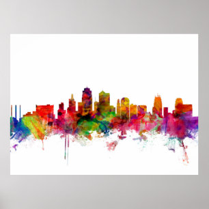 Póster Skyline de Kansas City