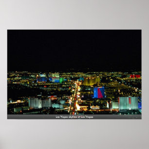 Póster Skyline de Las Vegas em Las Vegas