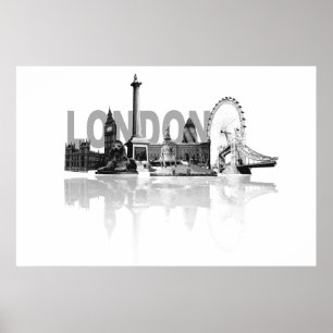 Póster Skyline de Londres