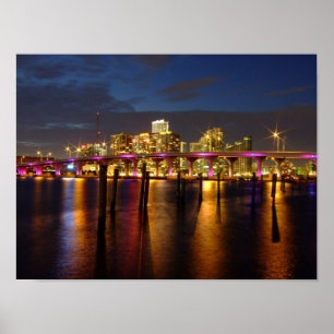 Póster Skyline de Miami