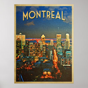 Póster Skyline de Montreal