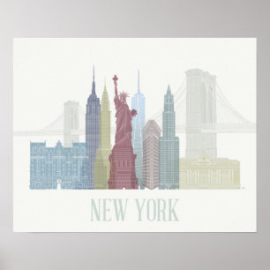 Poster Skyline de Nova York