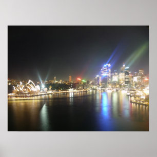 Póster skyline de ópera da sydney