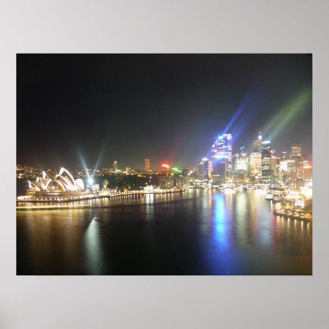 Póster skyline de ópera da sydney (Frente)