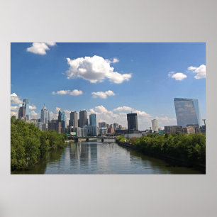 Poster Skyline de Philadelphfia, foto perto: Joe Dantone