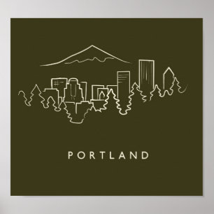 Poster Skyline de Portland