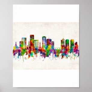 Poster Skyline de Richmond Virginia