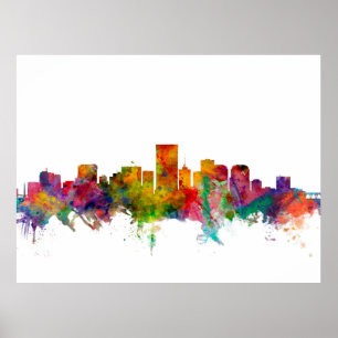 Póster Skyline de Richmond Virgínia