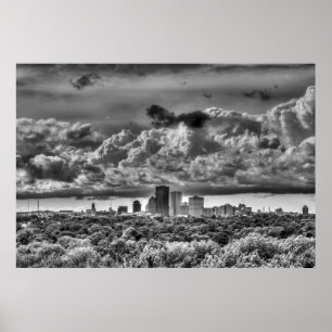 Póster Skyline de Rochester New York