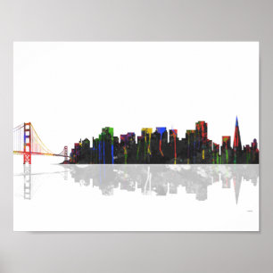 Póster Skyline de San Francisco