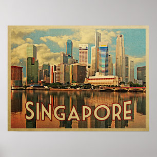 Póster Skyline de Singapore