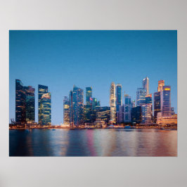 Poster Skyline de Singapura