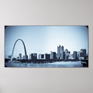Póster skyline de St Louis