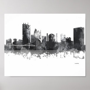 PÓSTER SKYLINE DE TOLEDO OHIO