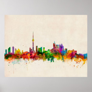 Poster Skyline de Toronto Canadá