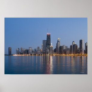 Poster Skyline do centro de Chicago