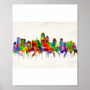Poster Skyline do Novo México Albuquerque