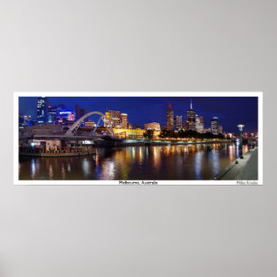 Póster Skyline do panorama de Melbourne