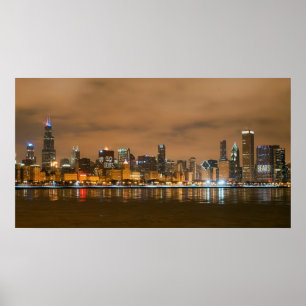 Poster Skyline dos Chicago Bears