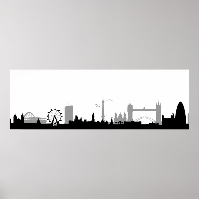 Poster Skyline Londres (Frente)