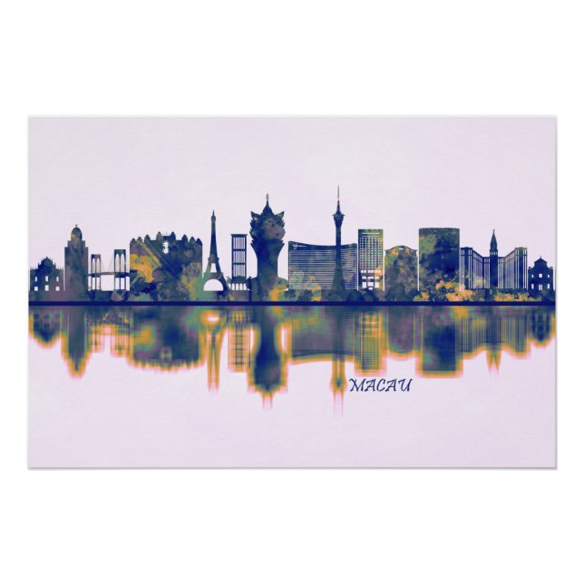 Póster Skyline Macau (Frente)