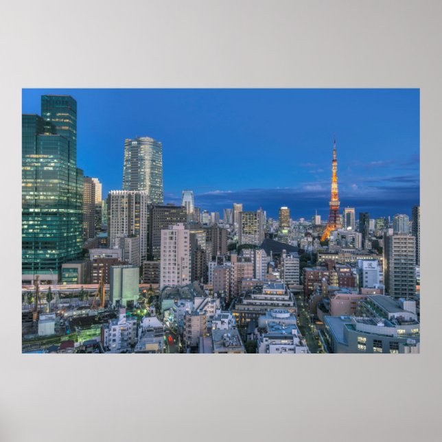 Póster Skyline no crepúsculo (Frente)