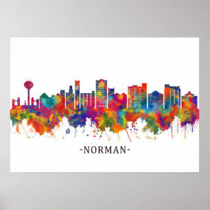 Poster Skyline Norman Oklahoma