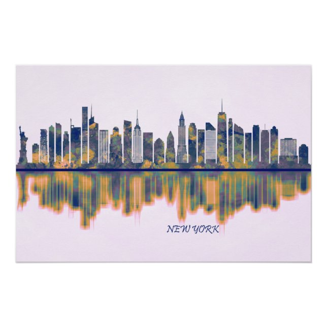 Póster Skyline Nova York (Frente)