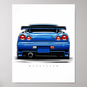 Poster Skyline R34 GTR
