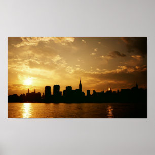 Poster Skyline Sunset de Nova York