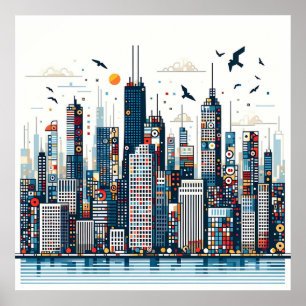 Poster Skyline Urbano