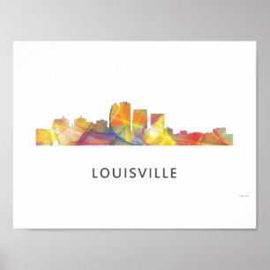PÓSTER SKYLINE WB1 DE LOUISVILLE, KENTUCKY -