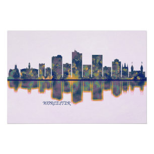 Póster Skyline Worcester