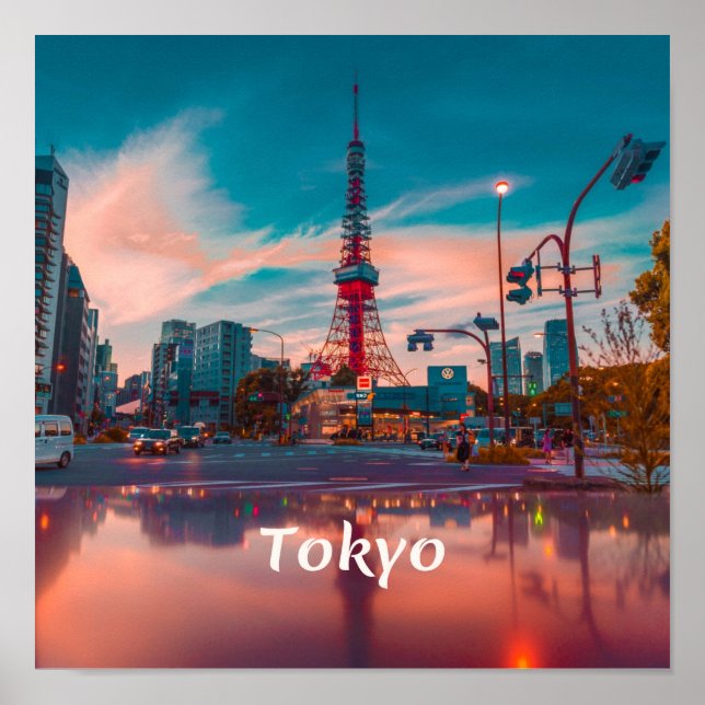 Poster Skytree Cidade do Japão em Tóquio (Frente)