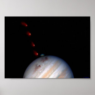 Póster SL9 que impacta Jupiter
