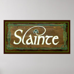 Póster Slainte ~ a seu dia feliz do St. Patricks da