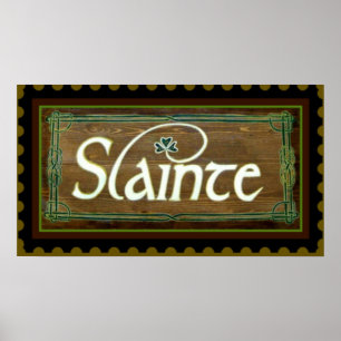 Póster Slainte ~ II a sua saúde! St. Patricks