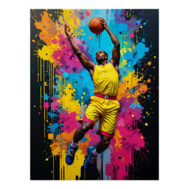 Póster Slam Dunk: Basketball Graffiti
