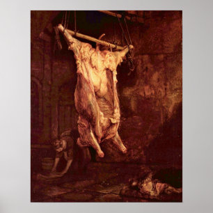 Póster Slaughtered ox by Rembrandt Harmenszoon van Rijn