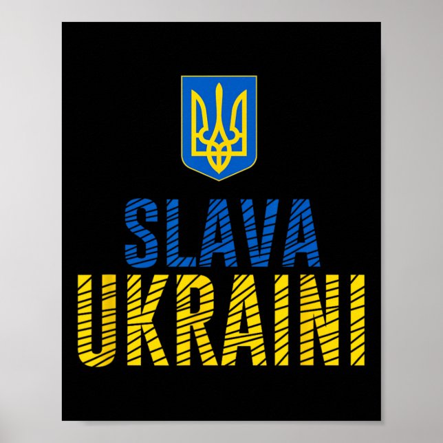 Poster Slava Ukraini - Glory To Ukraine  (Frente)